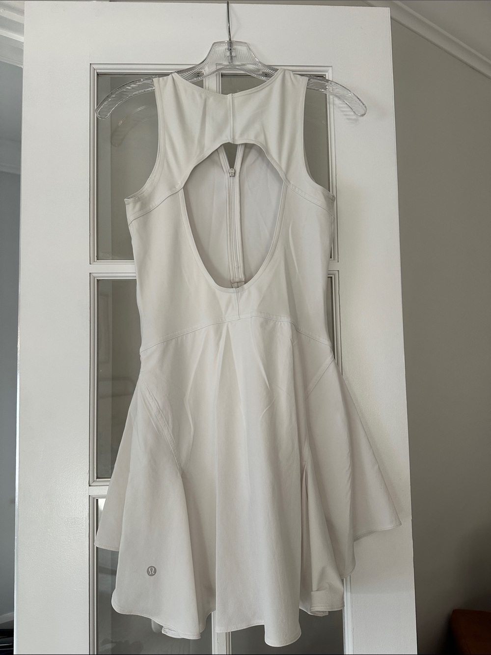 lululemon athletica ivory tennis dress with built in shorts with pockets - Picture 3 of 4